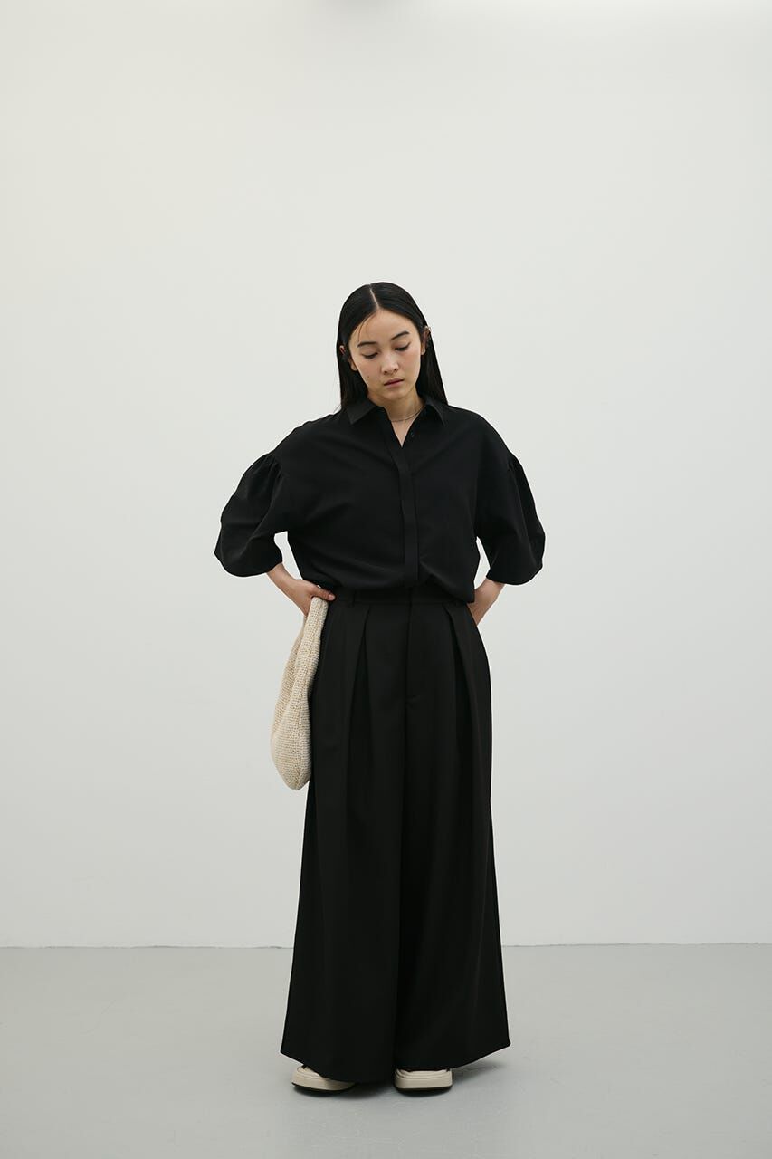 STYLEMIXER「ニュアンスギャザースリーブシャツ」|シャツ・ブラウス|