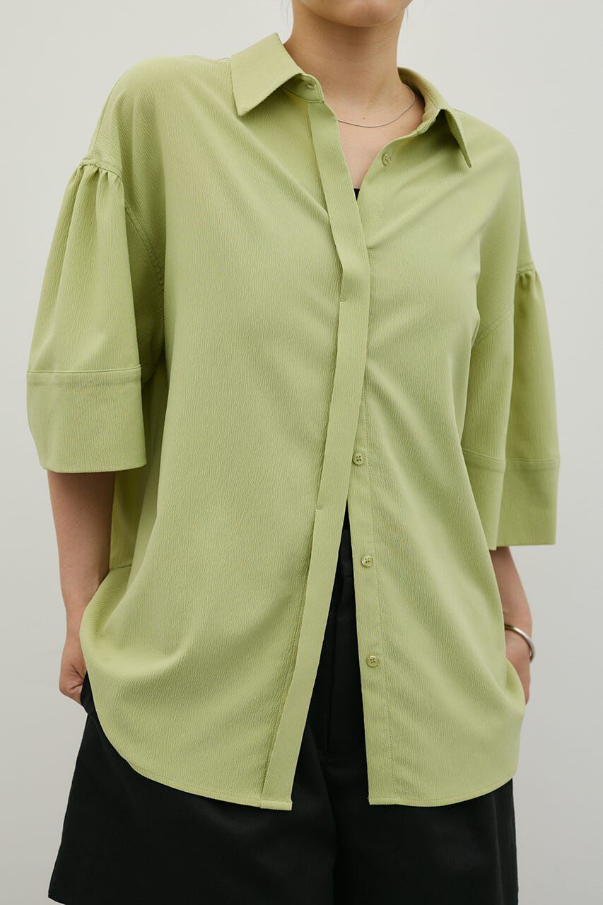 STYLEMIXER「ニュアンスギャザースリーブシャツ」|シャツ・ブラウス|