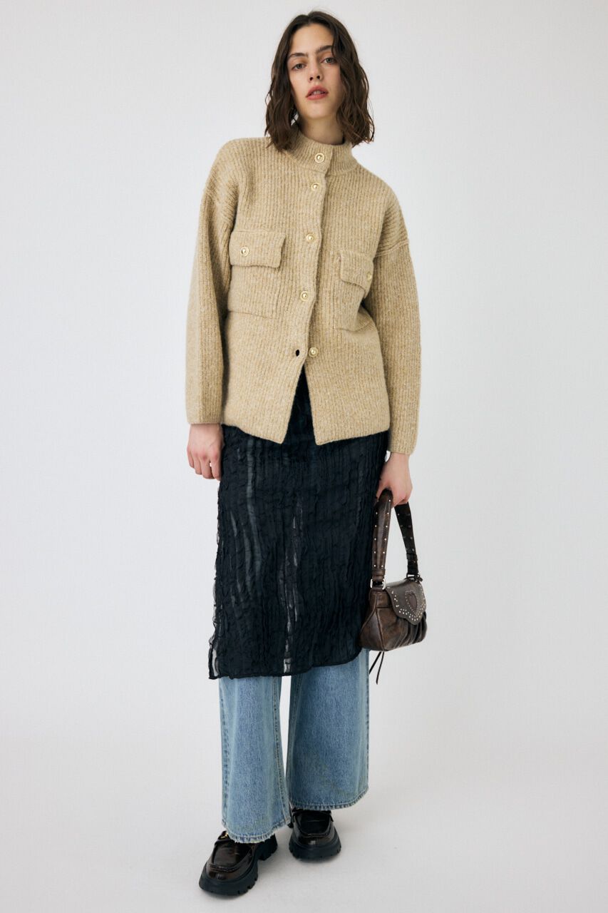 MOUSSY「SHEER FRILL キャミドレス」|ワンピース|