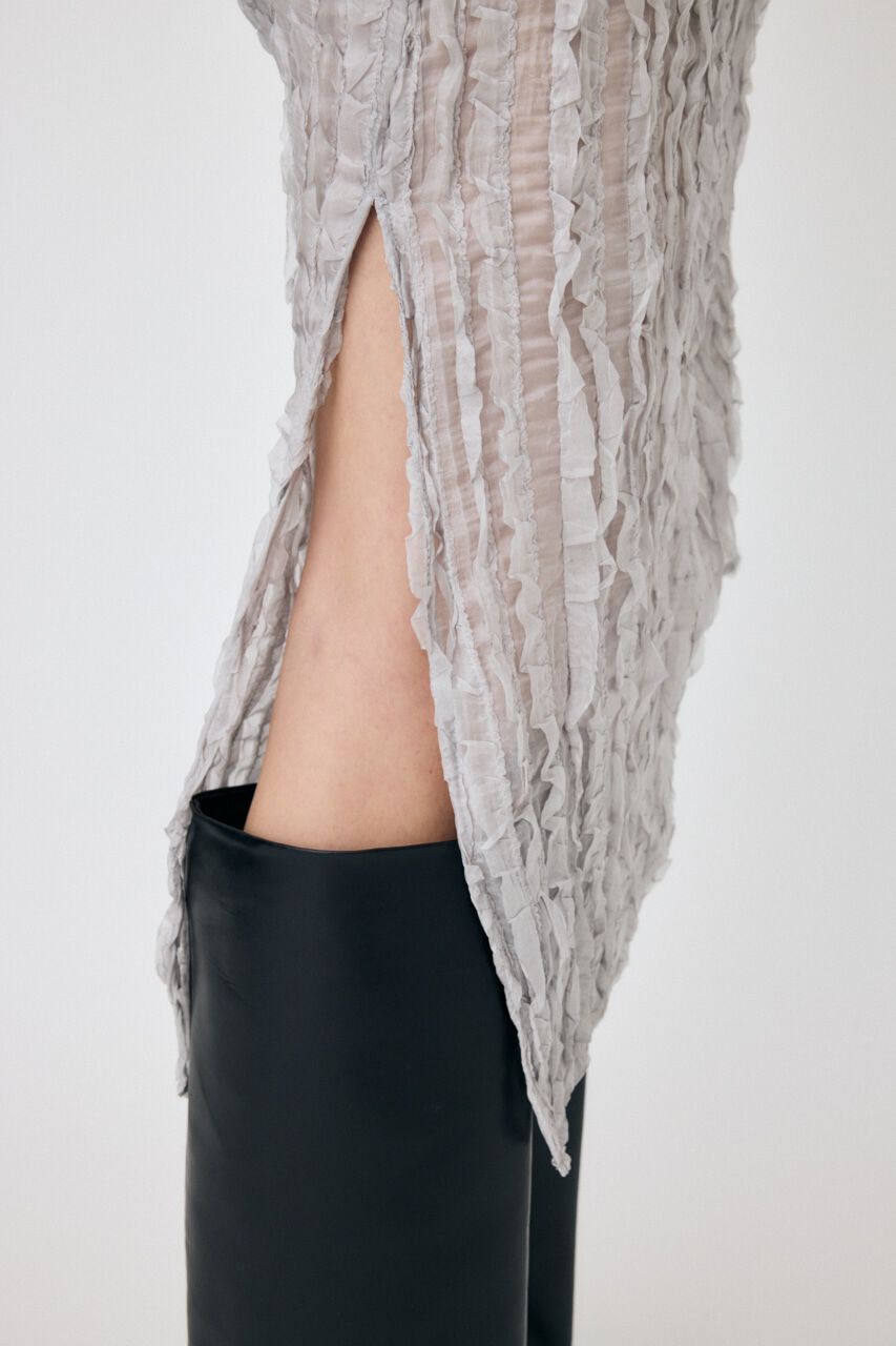 MOUSSY「SHEER FRILL キャミドレス」|ワンピース|