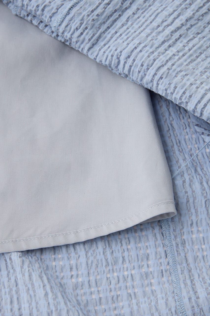 MOUSSY「SHEER GINGHAM キャミドレス」|ワンピース|