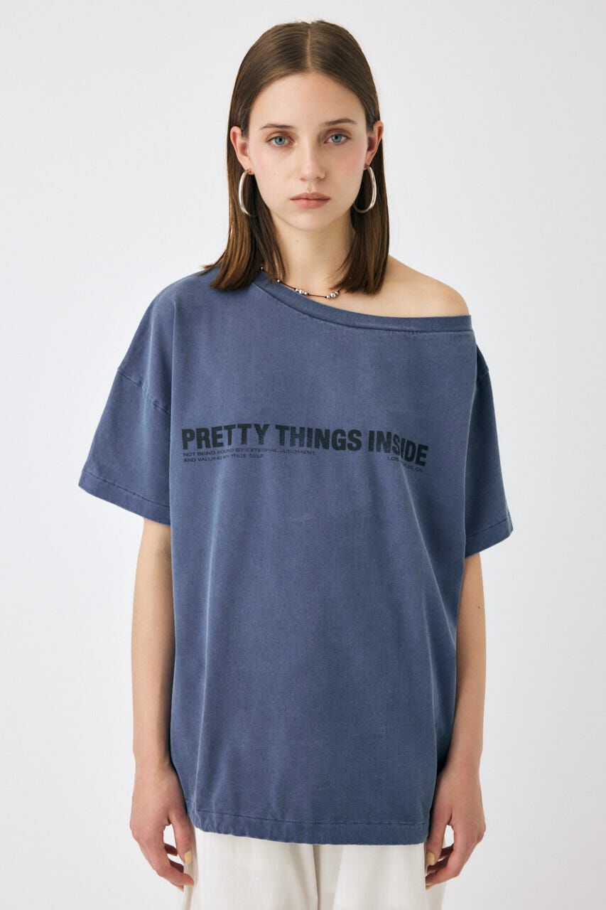 MOUSSY「ONE SHOULDER TEE」|Tシャツ・カットソー|