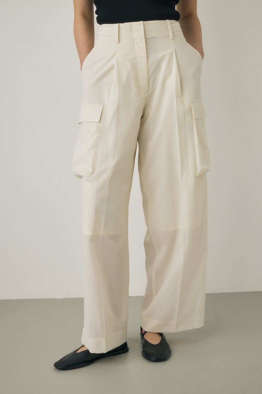 MOUSSY「シアーワイドパンツ　リサイクルポリエステル使用」|その他|WHT