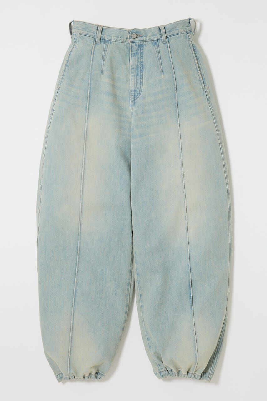 MOUSSY「PIN TUCK COCOON STRAIGHT」|デニム|