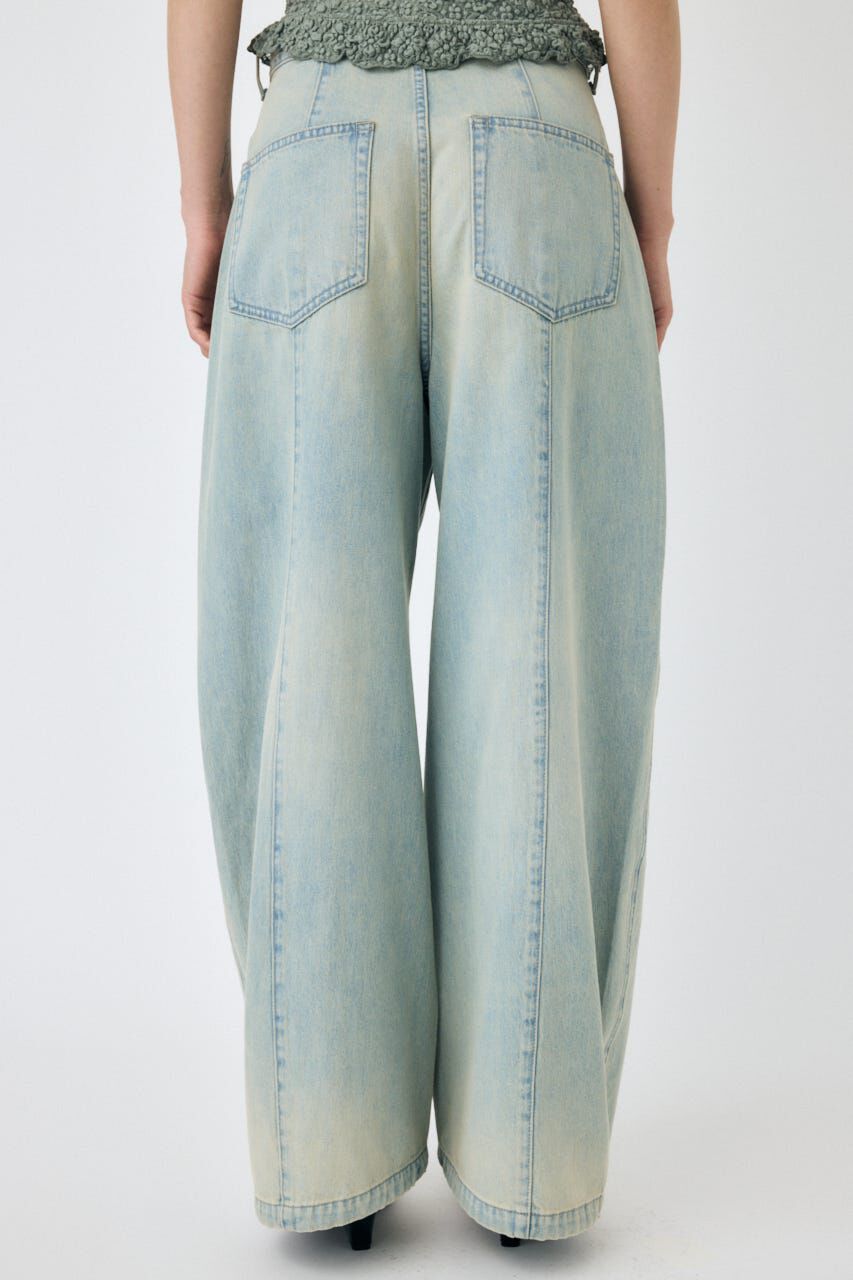 MOUSSY「PIN TUCK COCOON STRAIGHT」|デニム|