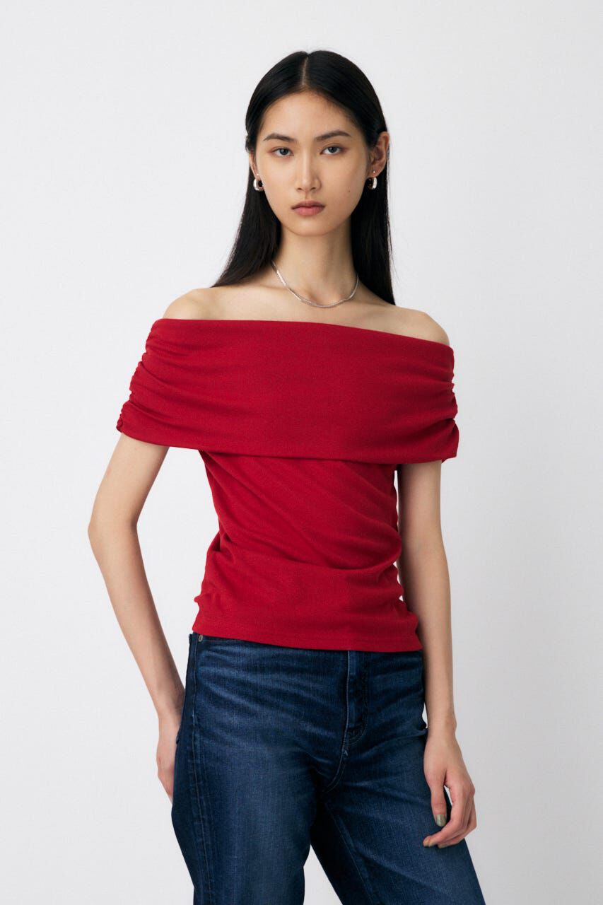 MOUSSY「SHEER OFF SHOULDER トップス」|その他|