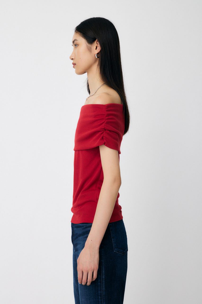 MOUSSY「SHEER OFF SHOULDER トップス」|その他|