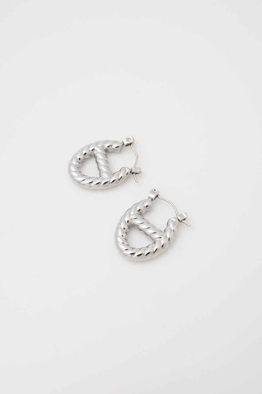 MOUSSY「OVAL ROPE HOOP イヤリング」|ピアス|