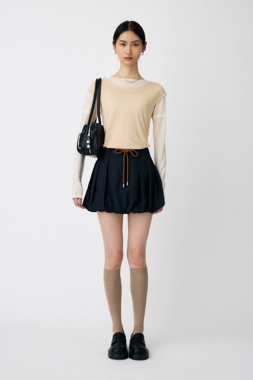 MOUSSY「TUCKED BALLOON MINI スカート」|スカート|
