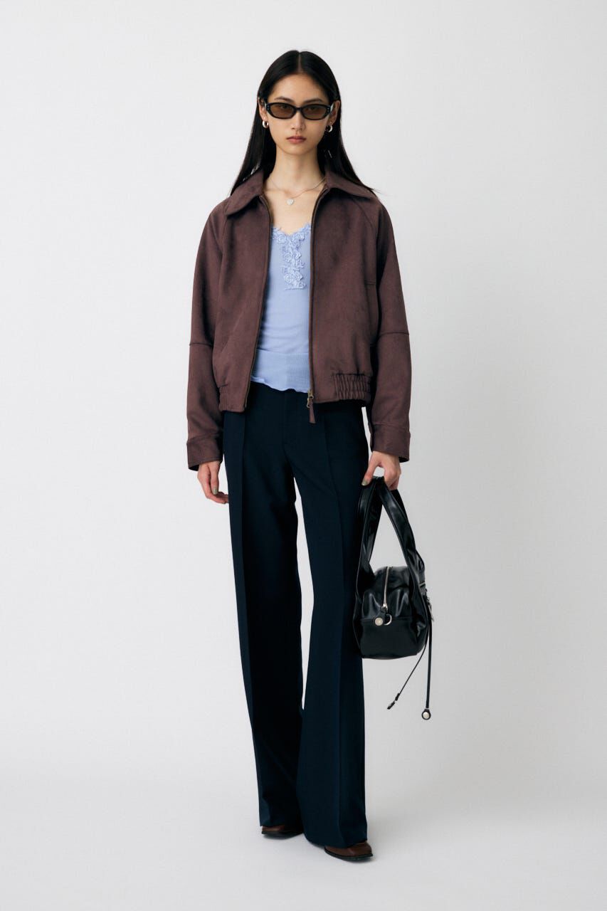 MOUSSY「F/SUEDE GATHER ブルゾン」|ブルゾン・スタジャン|