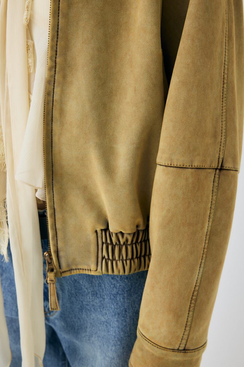 MOUSSY「F/SUEDE GATHER ブルゾン」|ブルゾン・スタジャン|