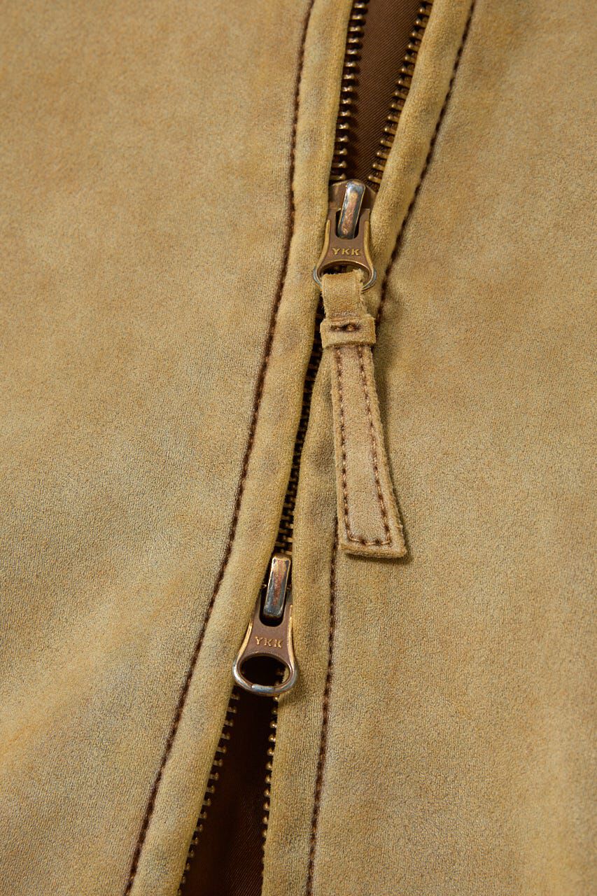 MOUSSY「F/SUEDE GATHER ブルゾン」|ブルゾン・スタジャン|