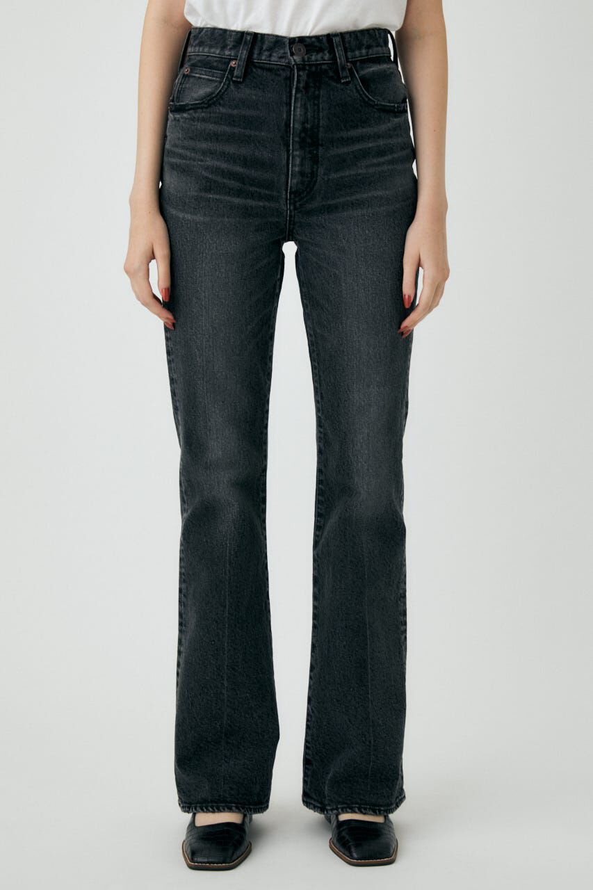 MOUSSY「MVS BLACK FLARE」|デニム|