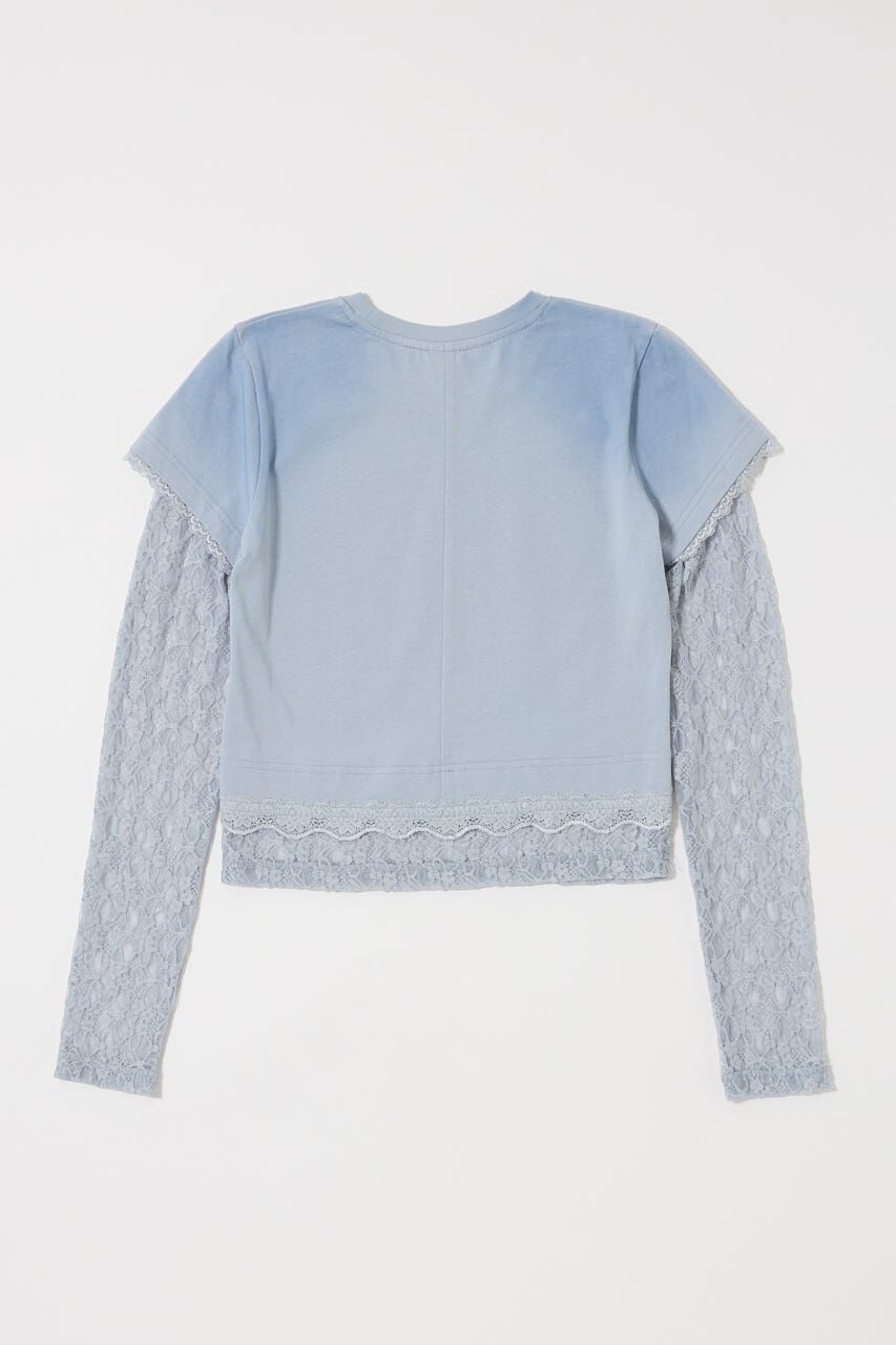 MOUSSY「LACE LAYER TEE」|Tシャツ・カットソー|