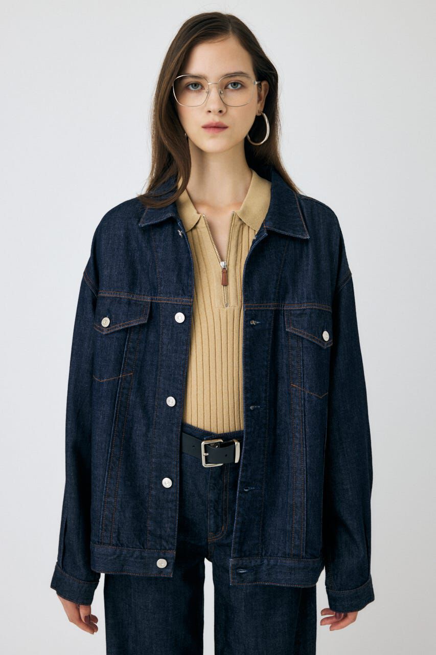 MOUSSY「TENCEL(TM) DENIM  OVER ジャケット」|デニムジャケット|