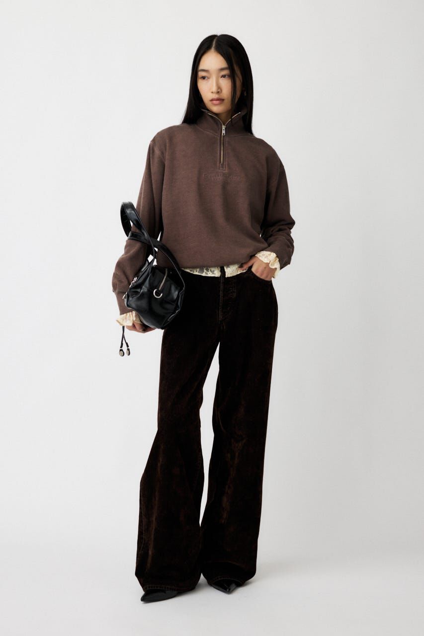 MOUSSY「FADE HALF ZIP トップス」|パーカー|