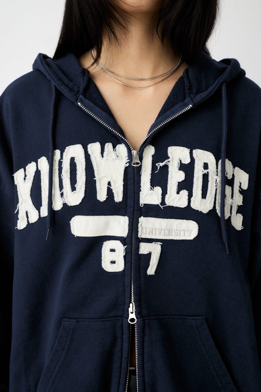 MOUSSY「COLLEGIATE ZIP フーディー」|パーカー|