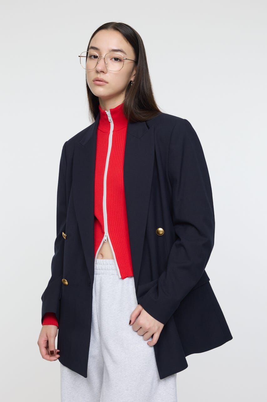 MOUSSY「DOUBLE BREASTED ブレザー」|その他|NVY
