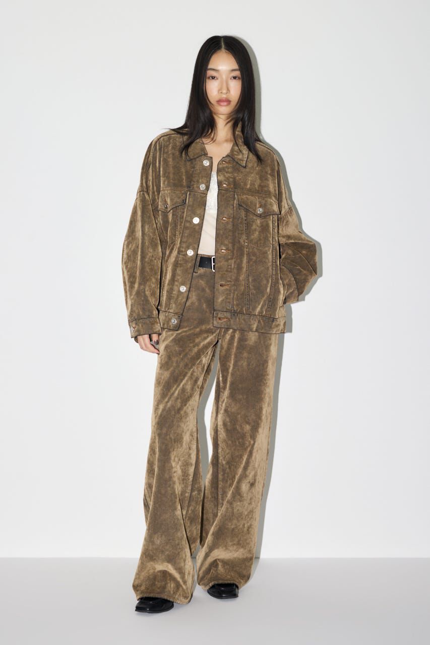 MOUSSY「OVERSIZED CORDUROY ジャケット」|デニムジャケット|