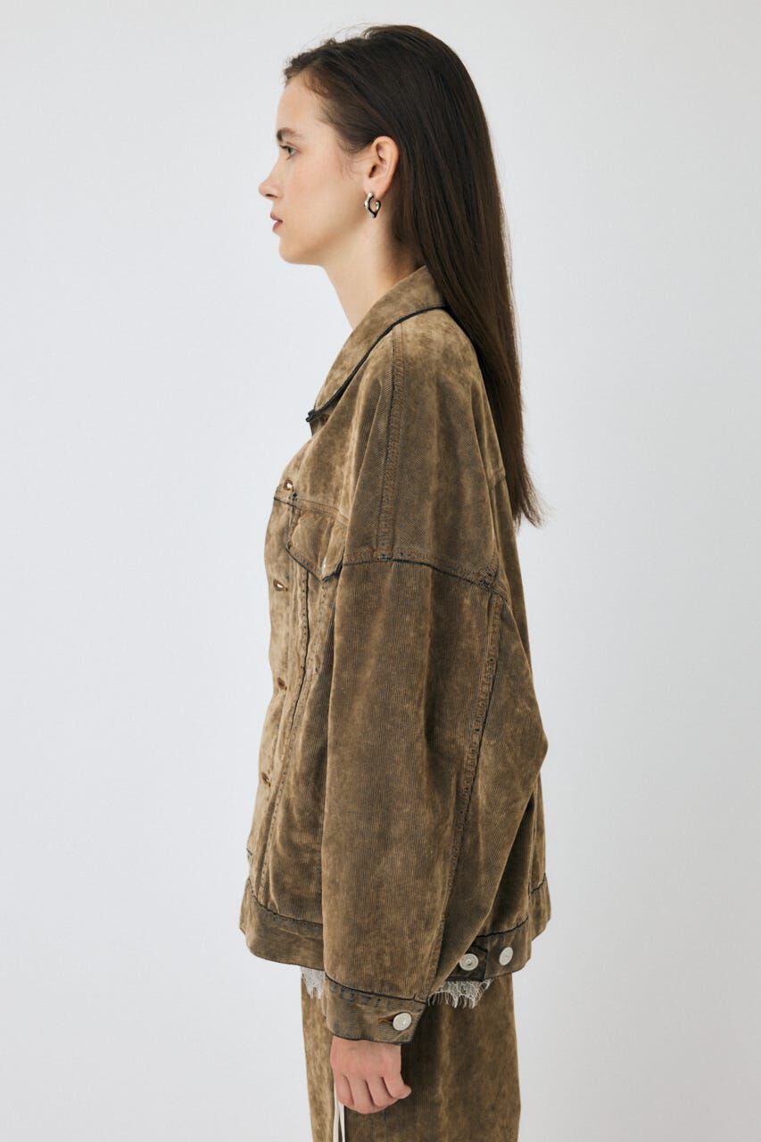 MOUSSY「OVERSIZED CORDUROY ジャケット」|デニムジャケット|