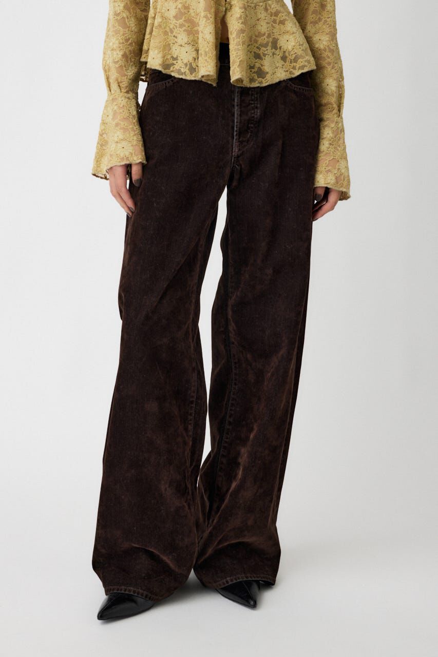 MOUSSY「MIDRISE CORDUROY バギー」|デニム|