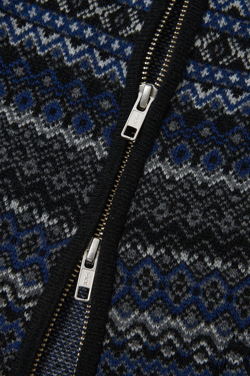 MOUSSY「FAIR ISLE KNIT ジャケット」|カーディガン|