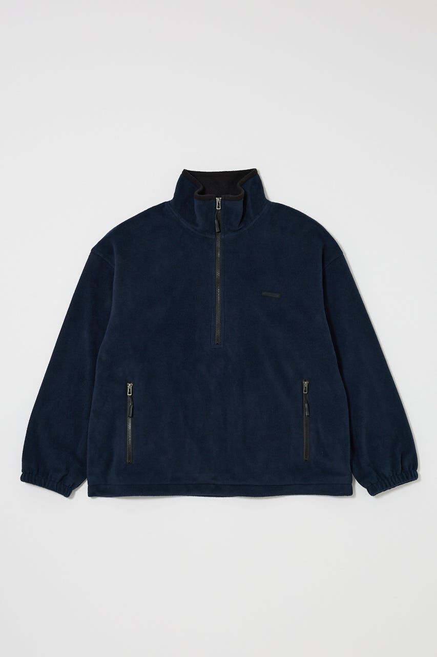 MOUSSY「FLEECE ZIP プルオーバー」|シャツ・ブラウス|D/NVY3