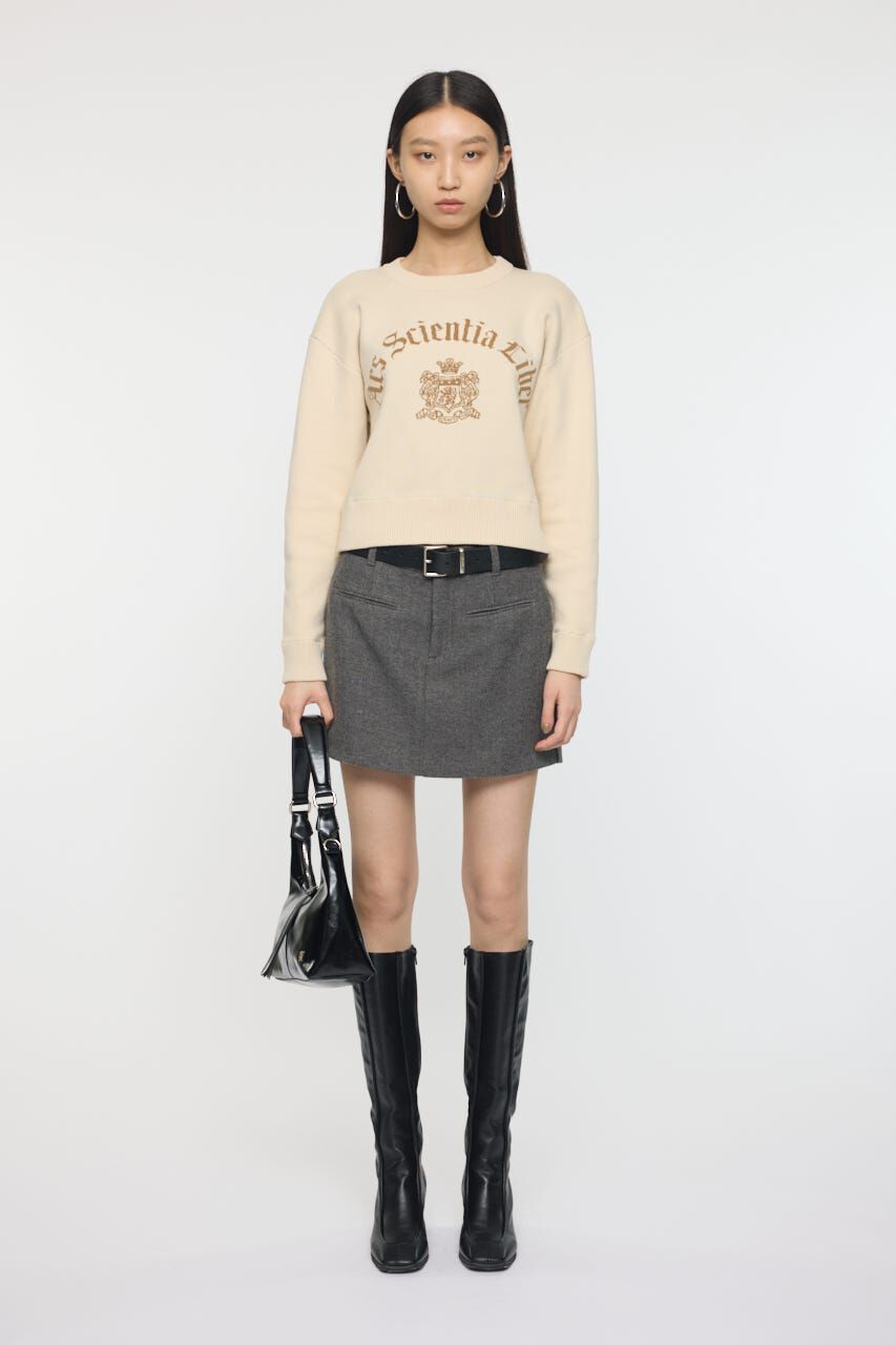 MOUSSY「CENTER PRESSED ミニスカート」|スカート|