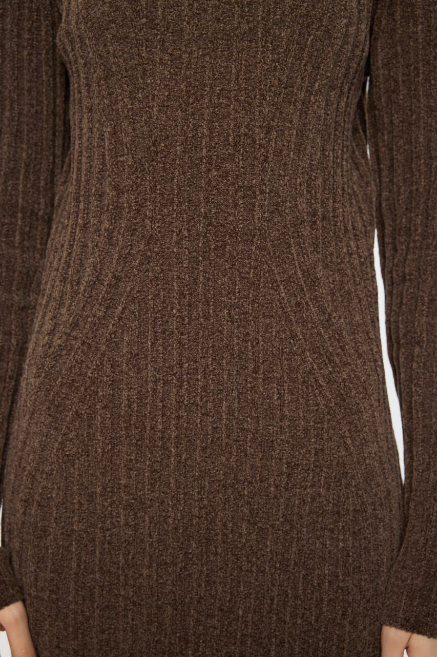 MOUSSY「VELOUR TOUCH KNIT ドレス」|ワンピース|