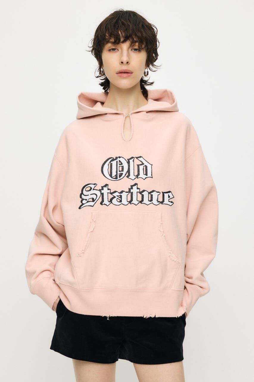 MOUSSY「OLD BIG HOODIE SWEAT プルオーバー」|パーカー|L/PNK1