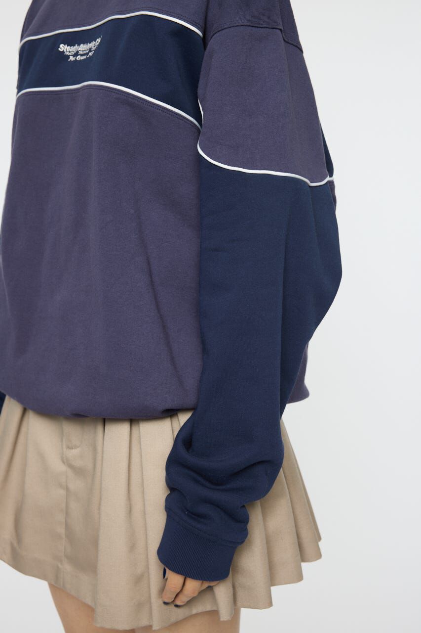 MOUSSY「BLOCK PANEL SWEAT シャツ」|パーカー|