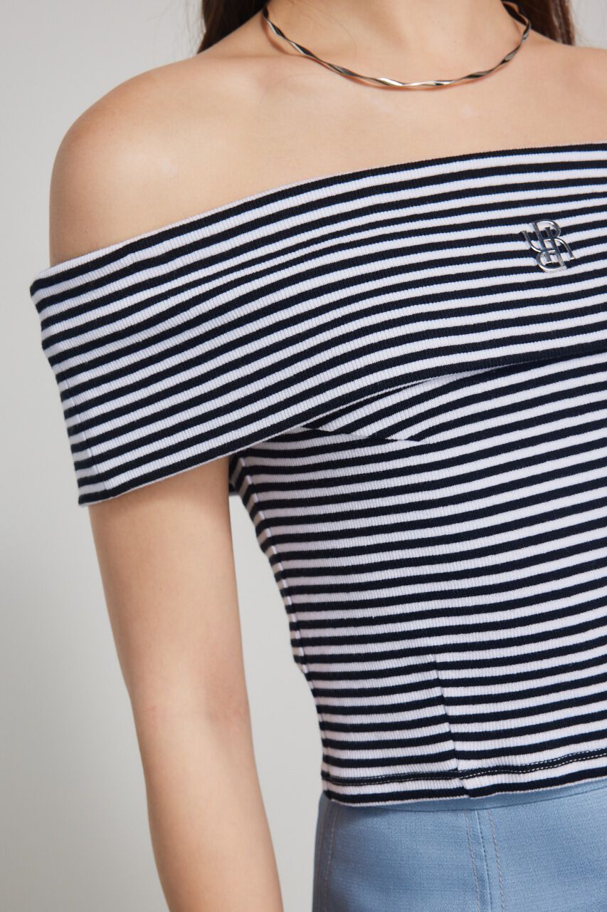 rienda「RモチーフプレートカットTOP」|Tシャツ・カットソー|