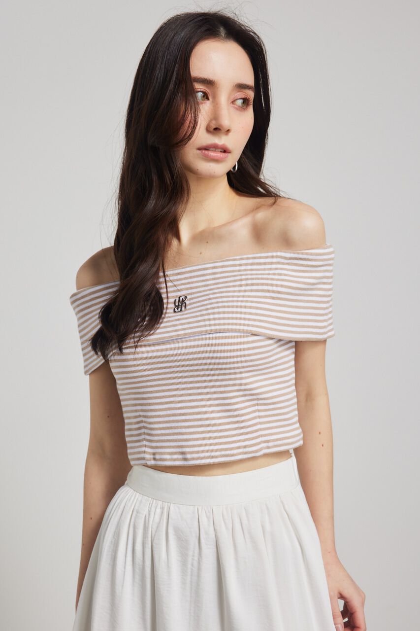 rienda「RモチーフプレートカットTOP」|Tシャツ・カットソー|