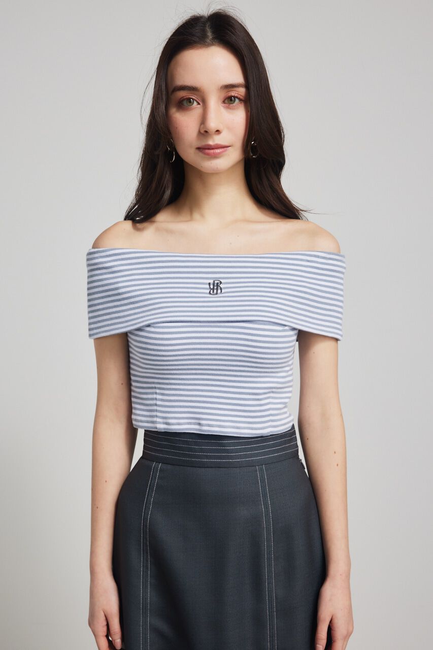 rienda「RモチーフプレートカットTOP」|Tシャツ・カットソー|