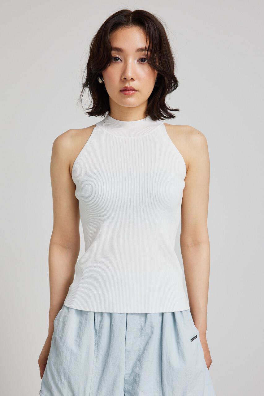 rienda「2WAYチェーンネックアメスリニットトップス」|タンクトップ|