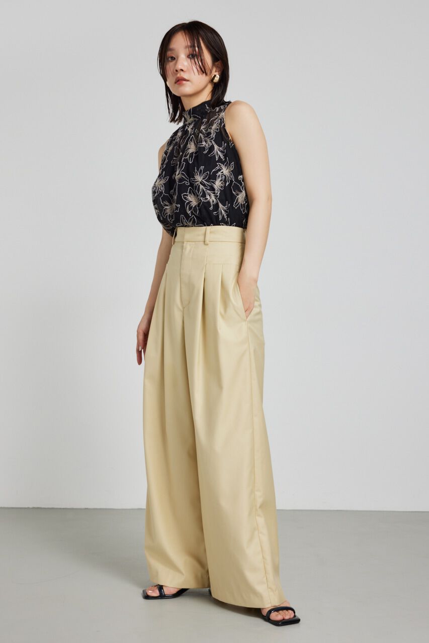 rienda「ポケットデザインタックワイドパンツ」|その他|