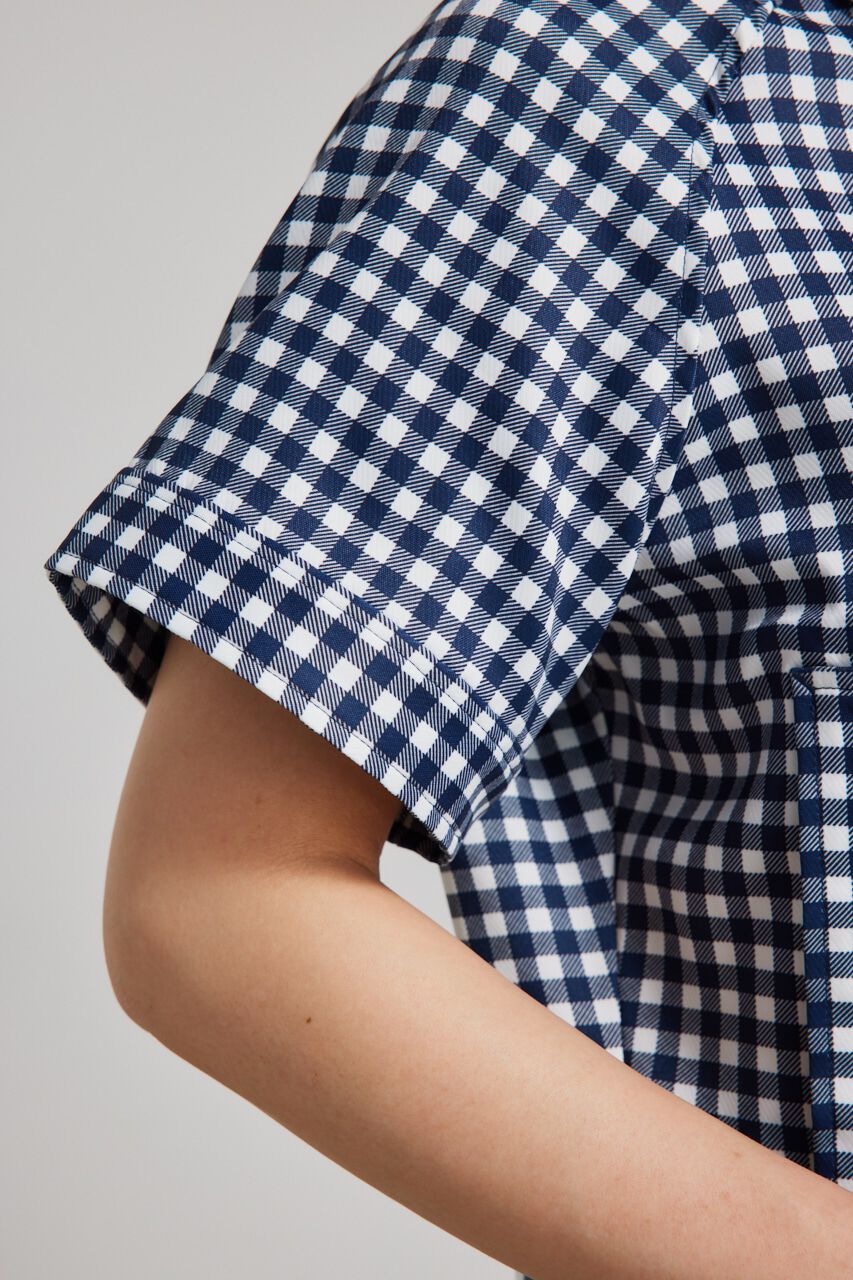 rienda「ギンガムチェックZIP UPブルゾン」|ブルゾン・スタジャン|