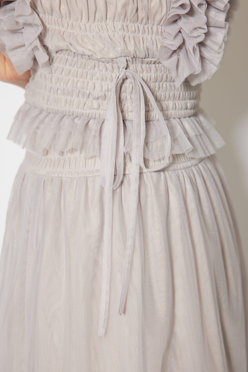 rienda「シアーチュールフリルブラウス」|シャツ・ブラウス|