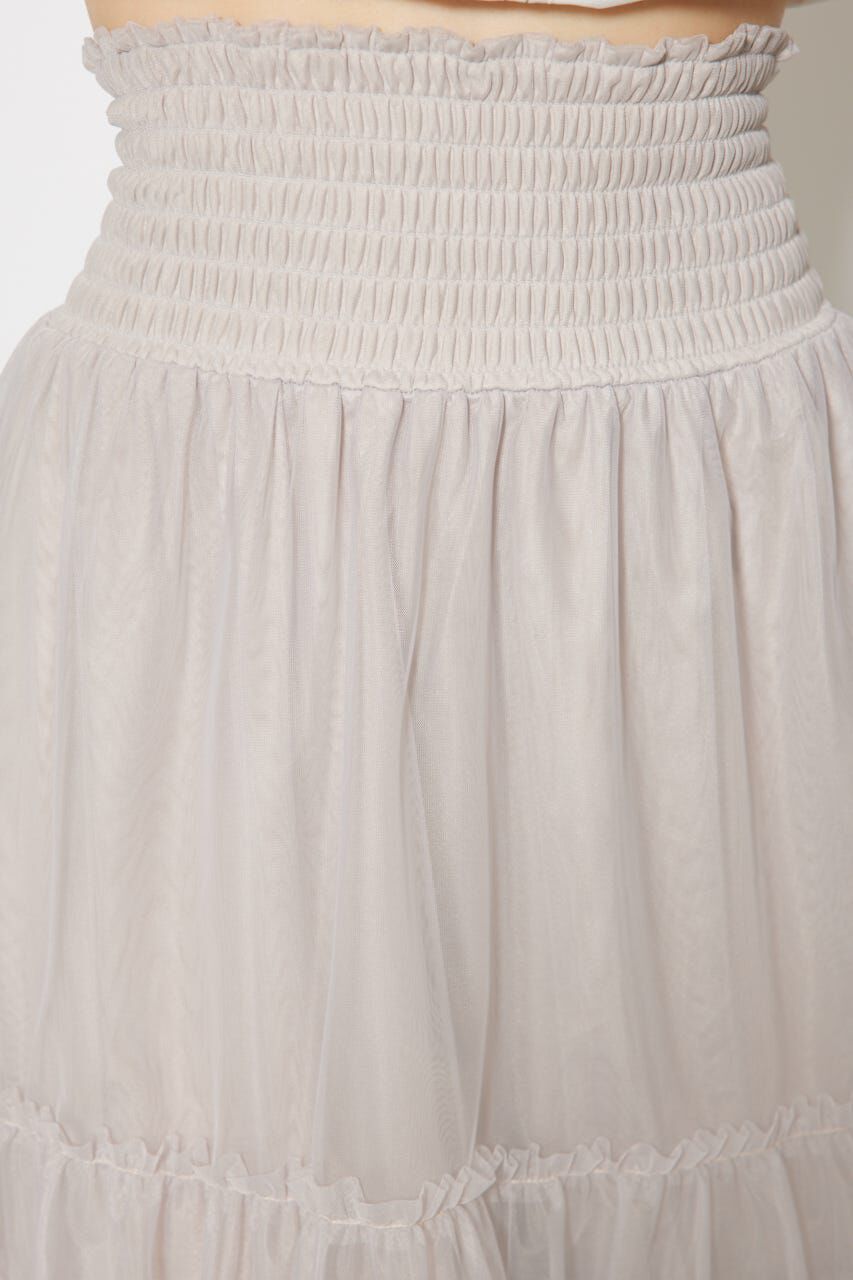 rienda「シアーチュールシャーリングハイウエストスカート」|スカート|