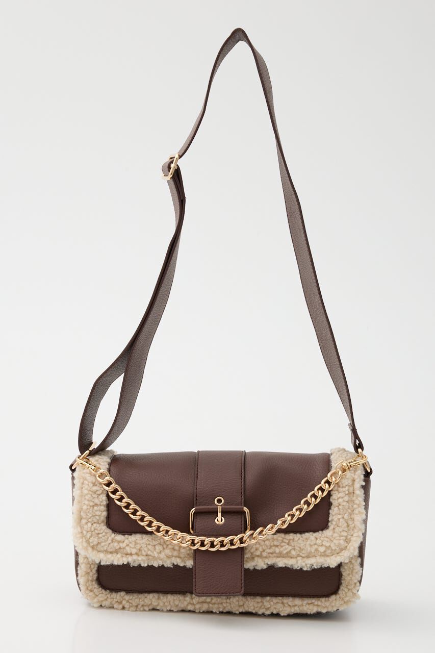 rienda「フェイクボアコンビショルダーバッグ」|その他|