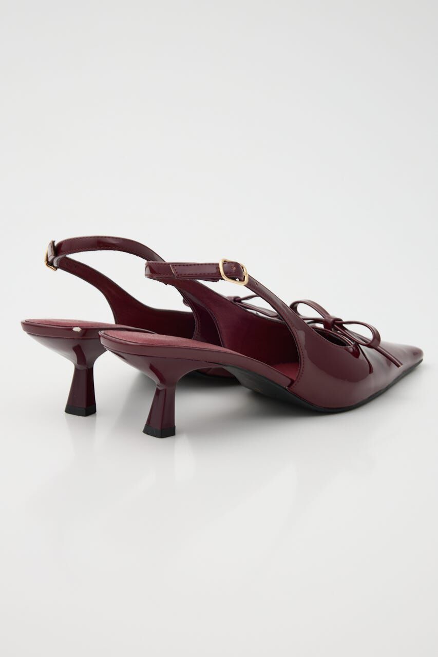 rienda「リボンエナメルミュール」|サンダル|