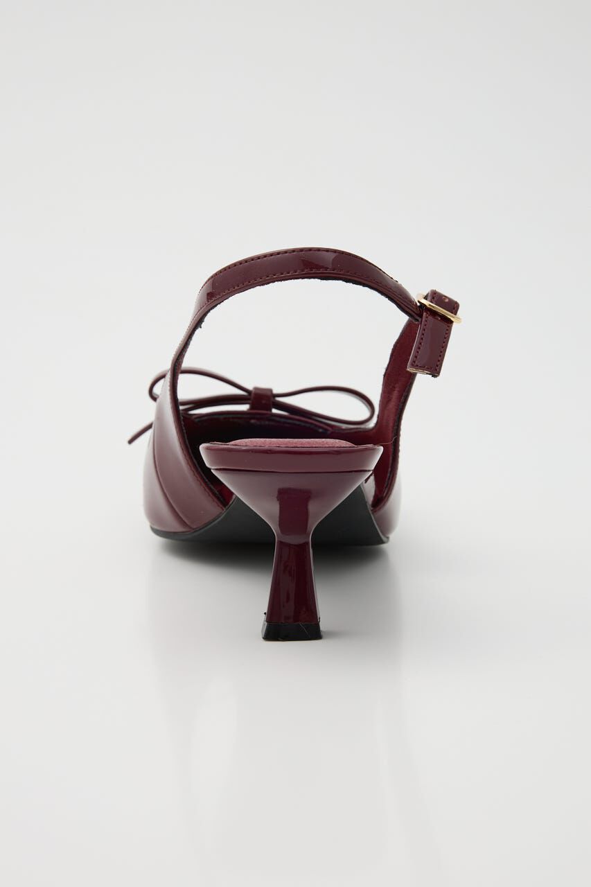 rienda「リボンエナメルミュール」|サンダル|