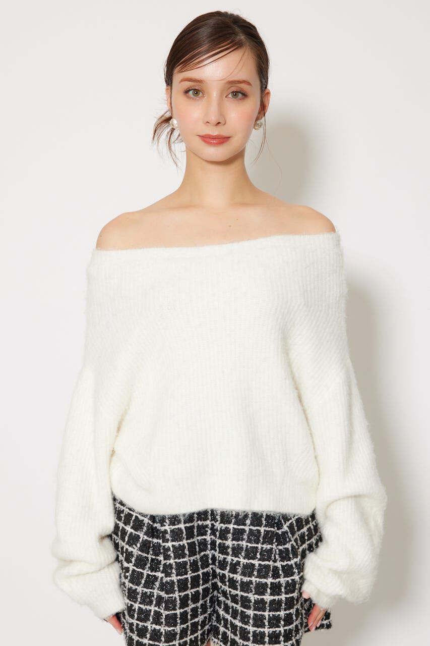 rienda「オフショルニットトップス」|ニット・セーター|