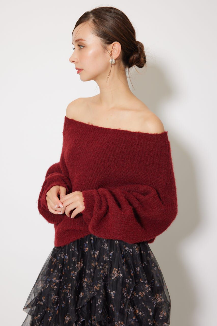 rienda「オフショルニットトップス」|ニット・セーター|