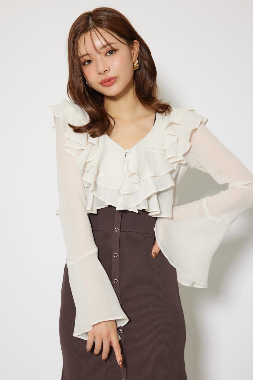 rienda「カーディガンセットニットマーメイドワンピース」|ワンピース|