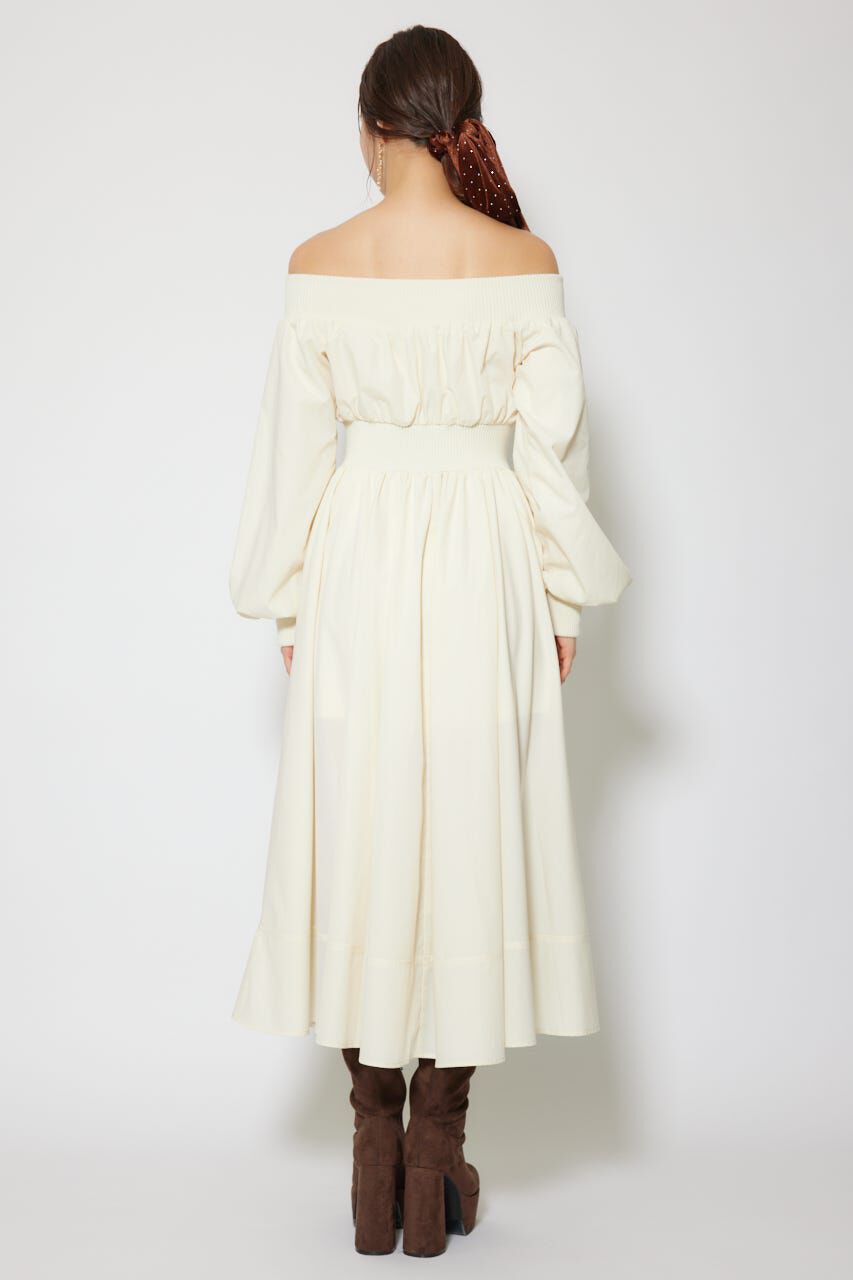 rienda「MA-1オフショルロングスリーブワンピース」|ワンピース|