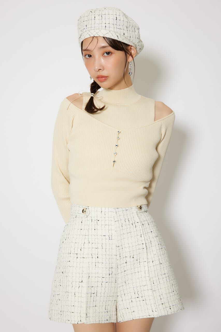 rienda「レイヤードニットトップス」|ニット・セーター|