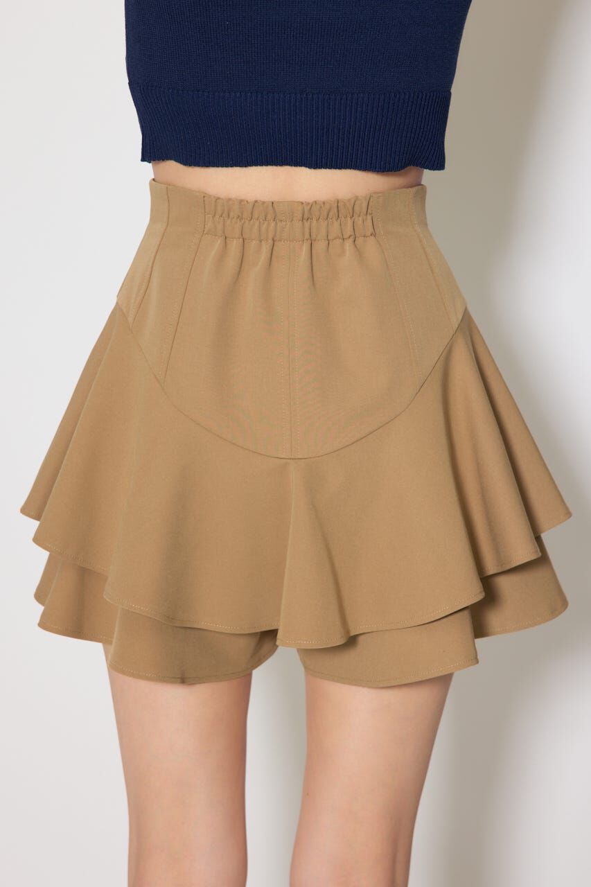 rienda「レイヤードヘムコルセットスコートショートパンツ」|その他|