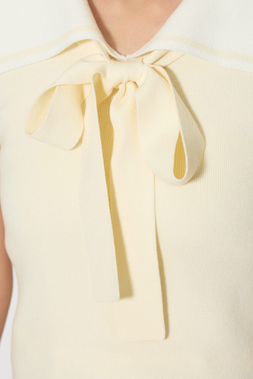 rienda「セーラーカラーデザインニットトップス」|ニット・セーター|