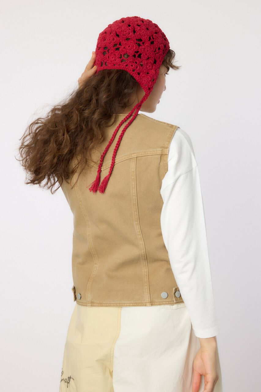 RODEO CROWNS「V CUT デニムベスト」|ダウンベスト・ベスト|